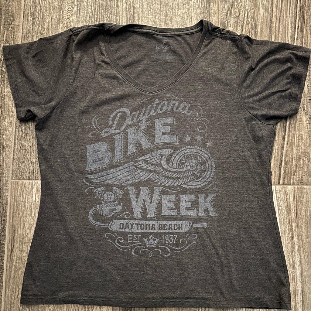 Daytona Bike Week V Neck Tshirt